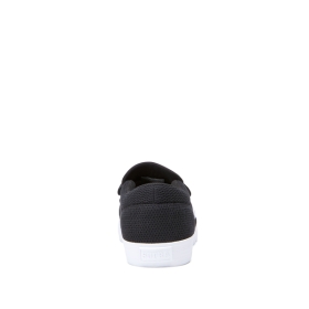 Supra Mens CUBA Low Top Shoes Black Heather/ White | US-74947